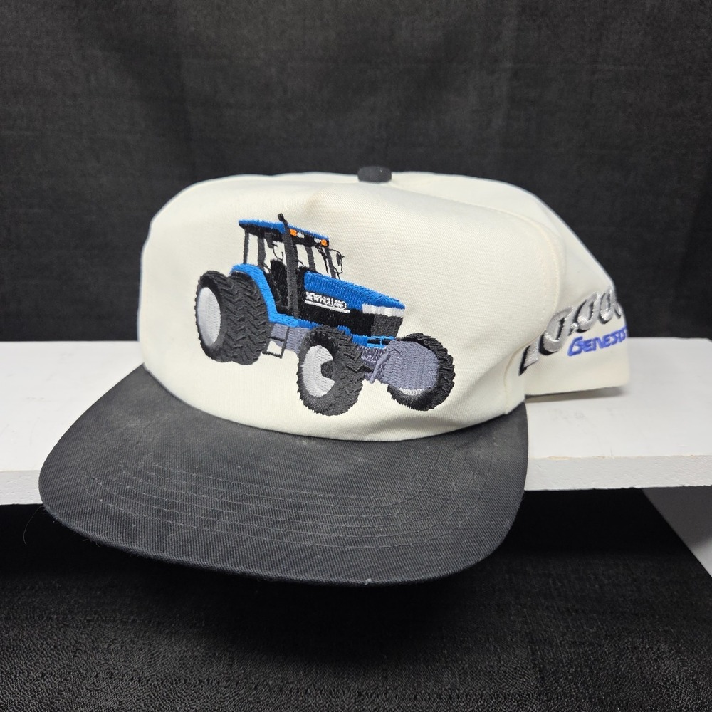 VTG New Holland 10000th Genesis Tractor Snapback Hat K Products USA Made
